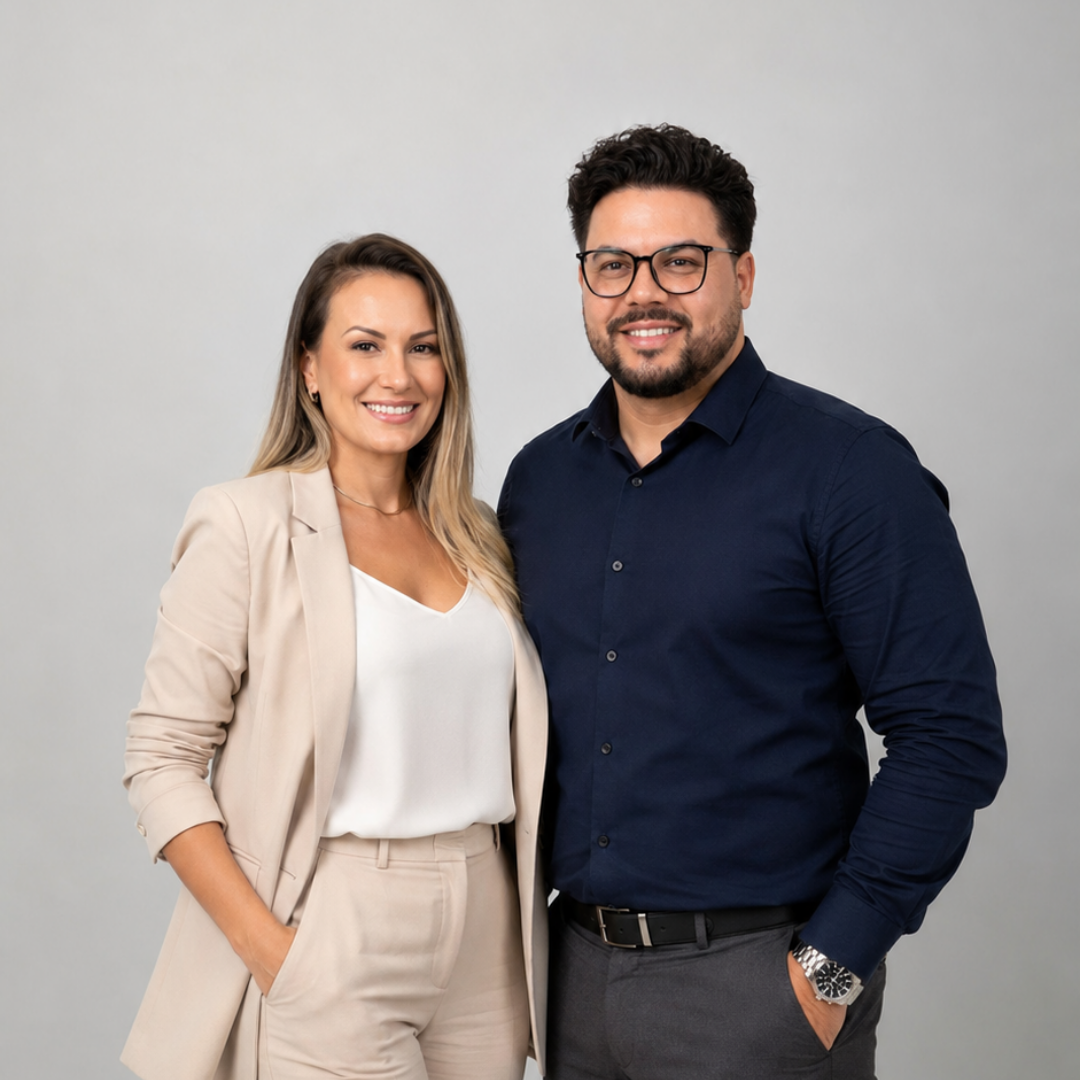 Dani e Higor, especialistas Blanco Imobiliária